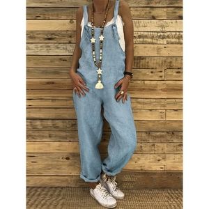 NWT Chambray Blue Oversized Overall Jumpsuit